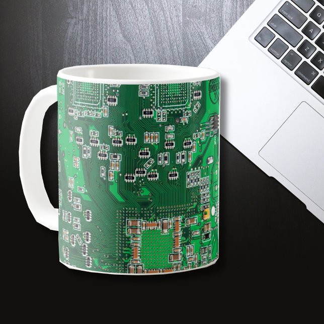 Printed Circuit Assembly PCB Green Circuit Board Coffee Mug (Creator Uploaded)