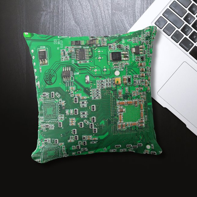 Printed Circuit Assembly PCB Green Circuit Board Cushion (Creator Uploaded)