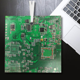 Printed Circuit Assembly PCB Green Circuit Board Glass Tree Decoration