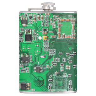 Printed Circuit Assembly PCB Green Circuit Board Hip Flask