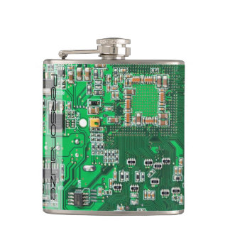 Printed Circuit Assembly PCB Green Circuit Board Hip Flask