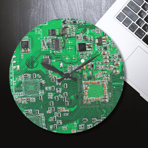 Printed Circuit Assembly PCB Green Circuit Board Large Clock
