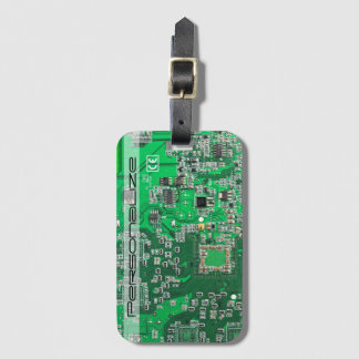 Printed Circuit Assembly PCB Green Circuit Board Luggage Tag