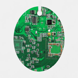 Printed Circuit Assembly PCB Green Circuit Board Metal Tree Decoration