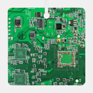 Printed Circuit Assembly PCB Green Circuit Board Metal Tree Decoration