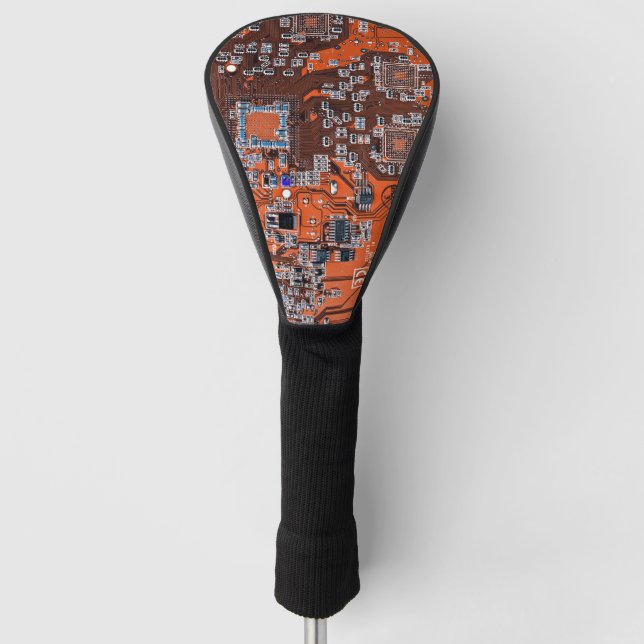 Printed Circuit Assembly PCB Orange Circuit Board Golf Head Cover (Front)