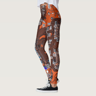 Printed Circuit Assembly PCB Orange Circuit Board Leggings