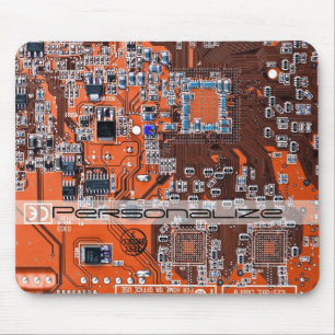 Printed Circuit Assembly PCB Orange Circuit Board Mouse Mat