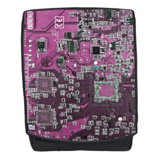 Printed Circuit Assembly PCB Purple Circuit Board Backpack