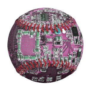 Printed Circuit Assembly PCB Purple Circuit Board Baseball