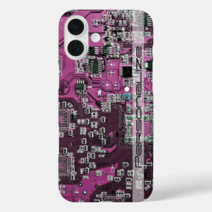 Printed Circuit Assembly PCB Purple Circuit Board iPhone 16 Plus Case
