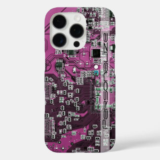Printed Circuit Assembly PCB Purple Circuit Board iPhone 16 Pro Case