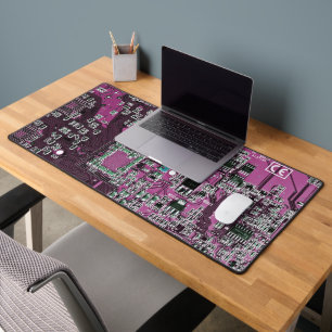 Printed Circuit Assembly PCB Purple Circuit Board Desk Mat