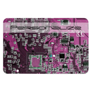 Printed Circuit Assembly PCB Purple Circuit Board Magnet