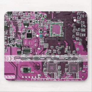 Printed Circuit Assembly PCB Purple Circuit Board Mouse Mat