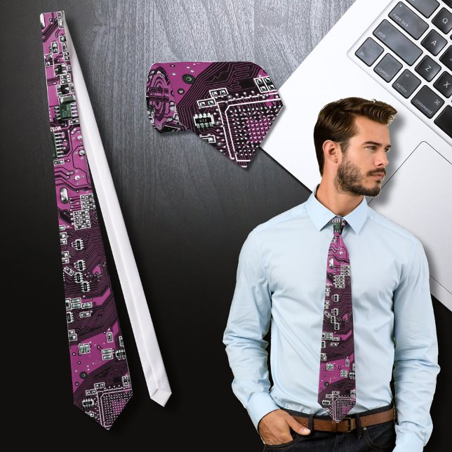 Printed Circuit Assembly PCB Purple Circuit Board Tie (Creator Uploaded)