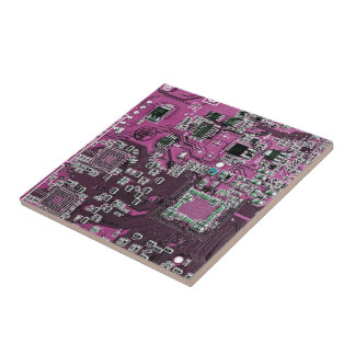 Printed Circuit Assembly PCB Purple Circuit Board Tile