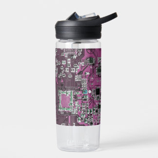 Printed Circuit Assembly PCB Purple Circuit Board Water Bottle