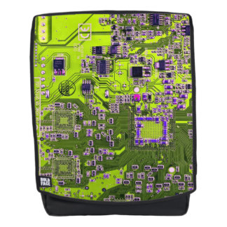 Printed Circuit Assembly PCB Yellow Circuit Board Backpack