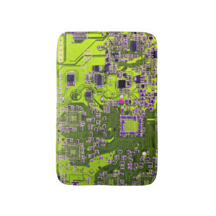 Printed Circuit Assembly PCB Yellow Circuit Board Bath Mat
