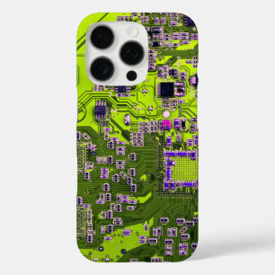 Printed Circuit Assembly PCB Yellow Circuit Board iPhone 16 Pro Case