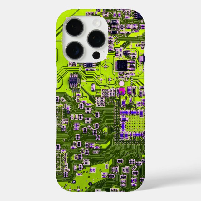 Printed Circuit Assembly PCB Yellow Circuit Board Case-Mate iPhone Case (Back)
