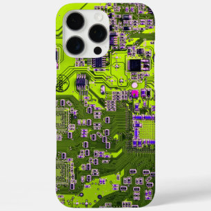 Printed Circuit Assembly PCB Yellow Circuit Board iPhone 16 Pro Max Case