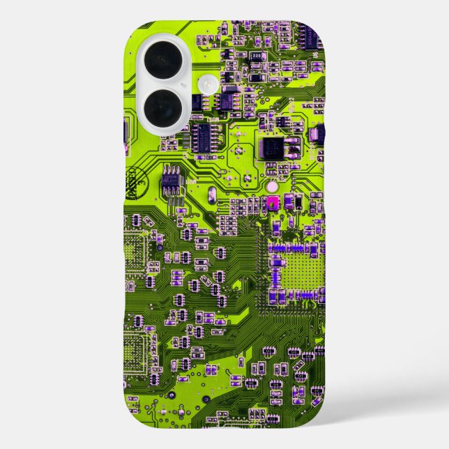 Printed Circuit Assembly PCB Yellow Circuit Board Case-Mate iPhone Case (Back)