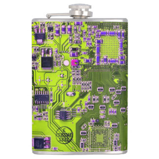 Printed Circuit Assembly PCB Yellow Circuit Board Hip Flask