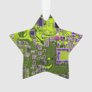 Printed Circuit Assembly PCB Yellow Circuit Board Ornament