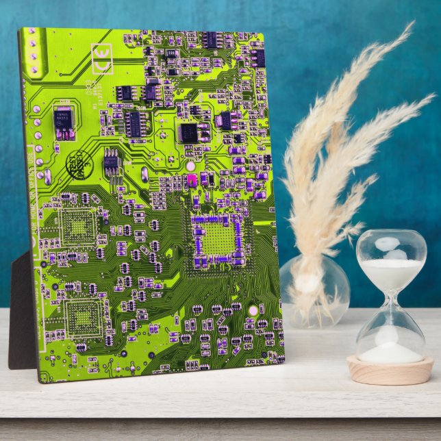 Printed Circuit Assembly PCB Yellow Circuit Board Plaque (Side)