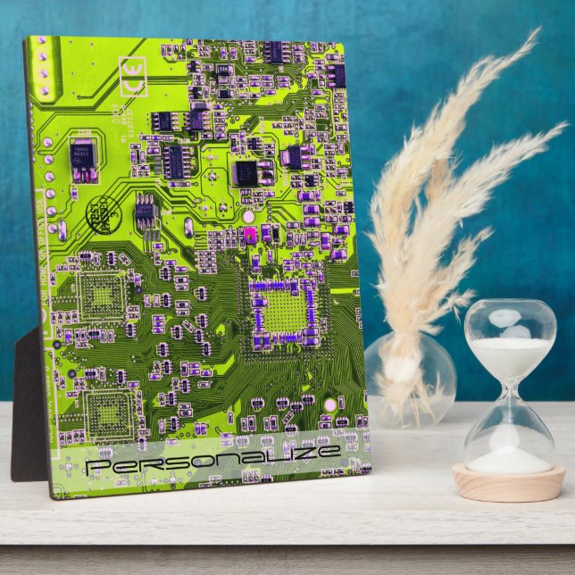 Printed Circuit Assembly PCB Yellow Circuit Board Plaque (Side)