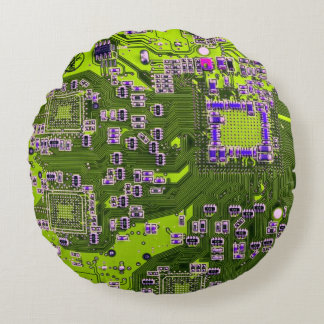 Printed Circuit Assembly PCB Yellow Circuit Board Round Cushion