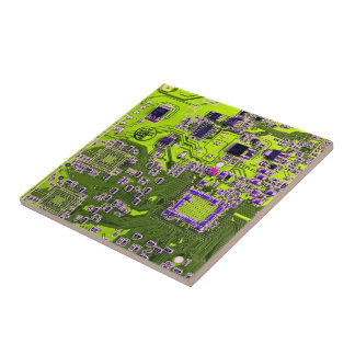 Printed Circuit Assembly PCB Yellow Circuit Board Tile