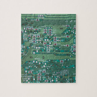 Printed circuit board jigsaw puzzle