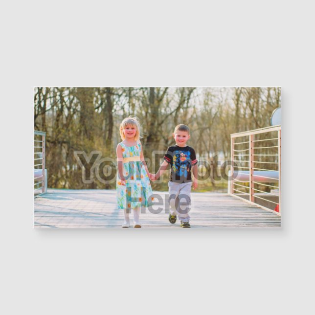 Printed Colour Photo Business Card-Size Magnets (Front)