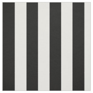 Printed Cotton Fabric, Black and White Stripes Fabric