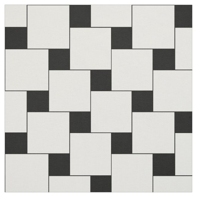 Printed Cotton Fabric, Tiles Pattern Fabric (Swatch)