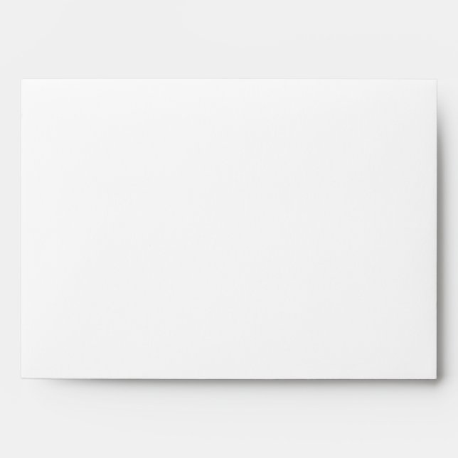 Printed Custom Monogram. Black and White. Envelopes (Front)