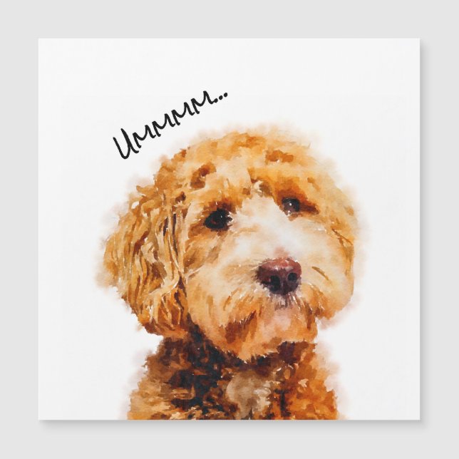 Printed Cute Poodle Dog Pattern (Front)