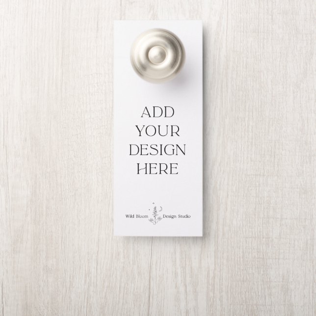 Printed Door Hanger Card (On Knob)