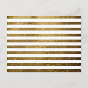 printed golden colour stripes postcard