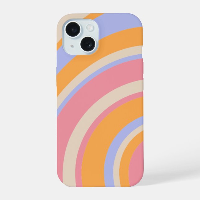 Printed Hard Case Cover for iPhone 15 - Trendy Des (Back)