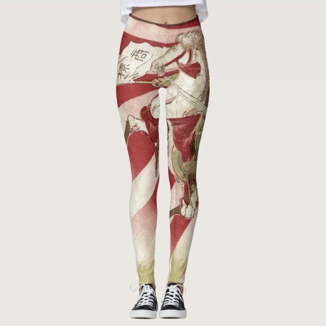 PRINTED HORSE JAPANESE Leggings (Front)