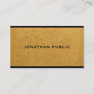 Printed Kraft Paper Professional Stylish Modern Business Card