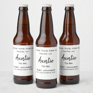Printed Pregnancy Announcement Wine Label