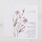 PRINTED Pressed Dry Pastel Boho Flowers Wedding
