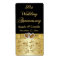 PRINTED RIBBON 50th Wedding Anniversary Wine Label