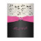 PRINTED RIBBON Pink, Black, Silver RSVP Card