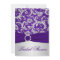 PRINTED RIBBON Purple, Silver Bridal Shower Invite